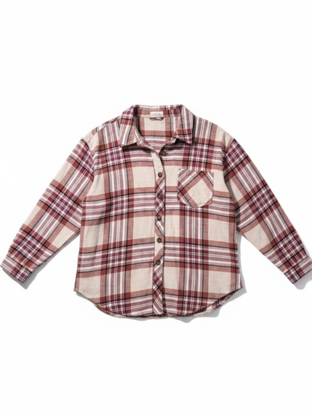 Maurices Plaid Button Down Shirt Women’s XL Soft Brushed Flannel Style